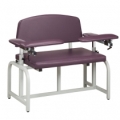 Clinton Industries 66000B Lab X Series, Bariatric, Blood Drawing Chair with Padded Arms
