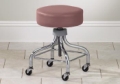 Clinton Industries 2100 Adjustable Chrome Stool w/Square Foot Ring - Value Series