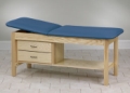 Clinton Industries 1013 H-Brace Treatment Table w/ Drawers - ETA Classic Series 