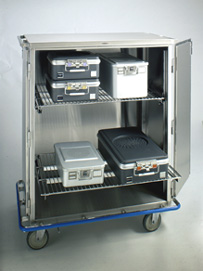 Pedigo Enclosed Surgical Case Cart w/ Double Doors - CDS-245