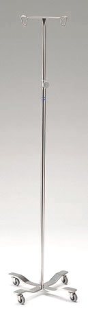 Pedigo I.V. Pole - 4 Leg Stand - Hand Operated - P-1072