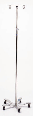 Pedigo I.V. Pole - 5 Leg Stand - Hand Operated P-1572
