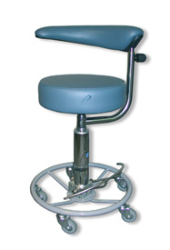 Pedigo Hydraulic Surgeon's Stool w/ Procedure Rest P-6000-PR
