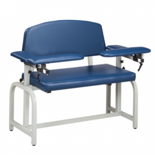 Clinton Industries 66000 Lab X Series, Extra-Wide, Blood Drawing Chair with Padded Arms