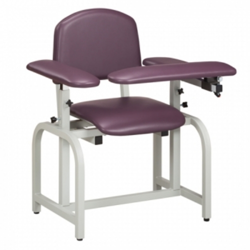 Clinton Industries 66010 Lab X Series, Blood Drawing Chair with Padded Arms