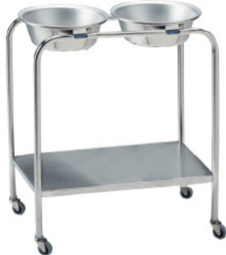 Pedigo Double Basin Stand with Shelf - P-1079-W/S