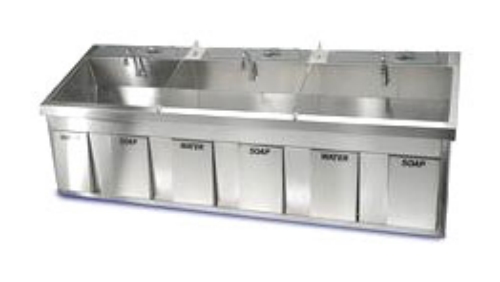 MAC Medical Triple Station Surgical Scrub Sink - SS Series